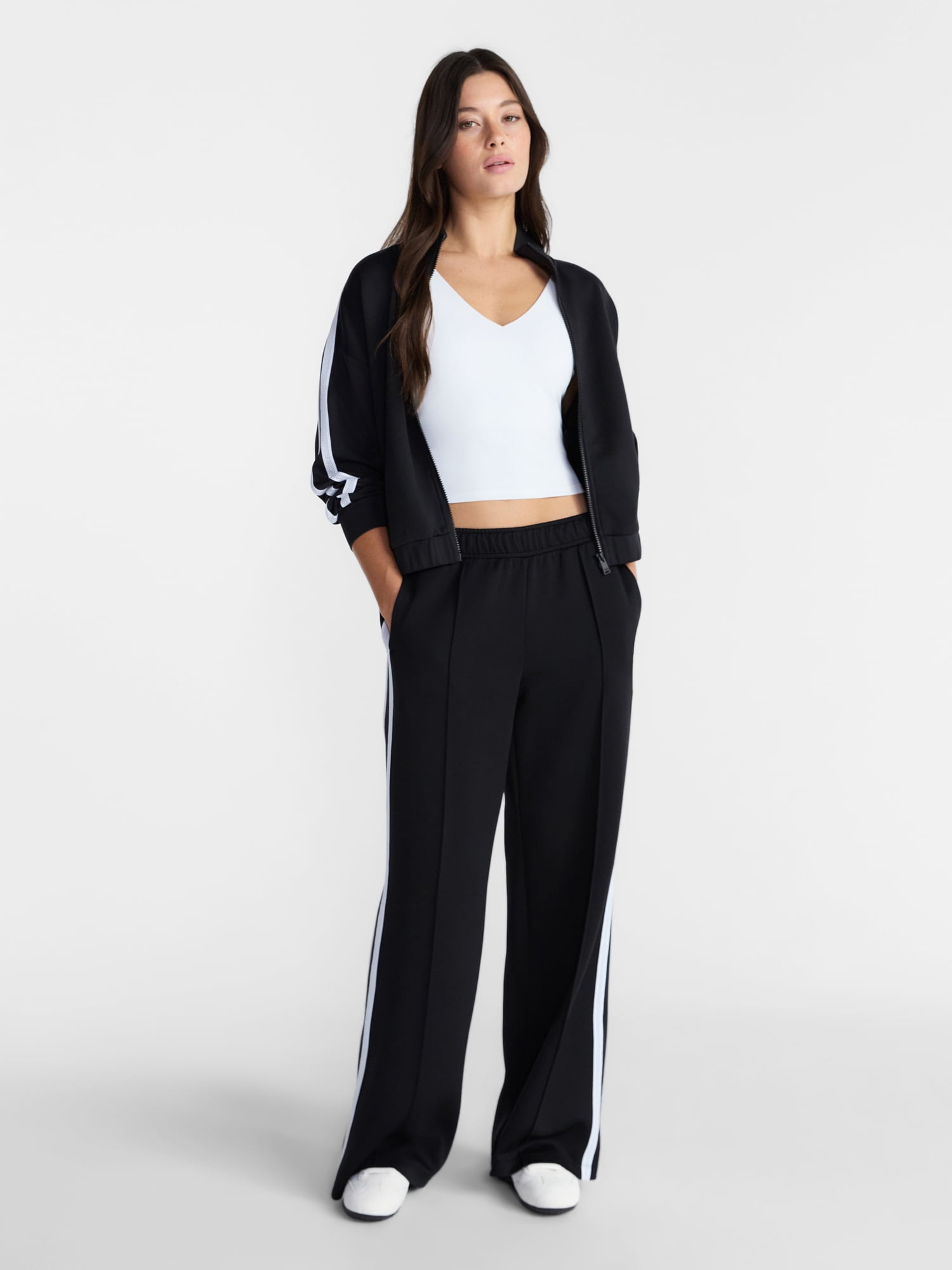 Avia Women's Pique Knit Tennis Jacket, Sizes XS-XXXL
