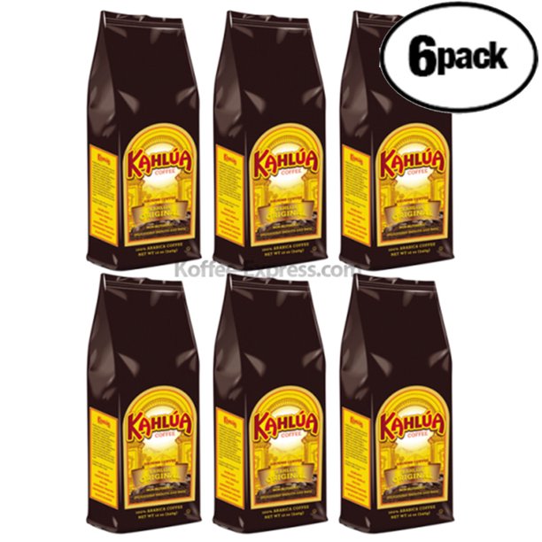 (6 Pack) Kahlúa Original Ground Coffee, Medium Roast, 12 Oz