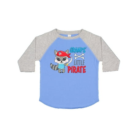 

Inktastic Gramps Little Pirate Cute Raccoon with Sword Gift Toddler Boy or Toddler Girl T-Shirt