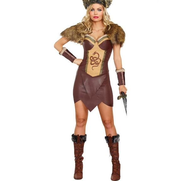 Voracious Viking Norse Warrior Women's Costume Large 10-14