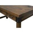 thumbnail image 4 of Rustic Wood Writing Desk Writing Table Office Desk With Power Center Brown, 4 of 11
