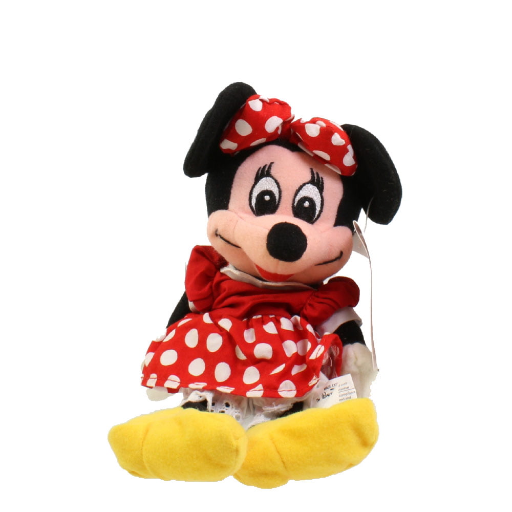 Disney Minnie Mouse 9" Beanbag Plush Stuffed Animal Toy 