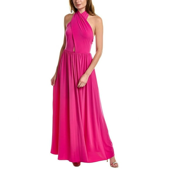 Halston womens Jennifer Gown, 12, Pink