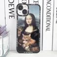 thumbnail image 3 of Funda de teléfono para iPhone, carcasa con diseño de gato divertido, Van Gogh, Gustav, Klimt, Mona Lisa, Edvard, Munch, The Scream, Hieronymus, Bosch, 3 of 5