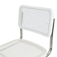 thumbnail image 5 of Breuer Chair Company Marcel Breuer B32 Cesca Cane Cantilever Side Chair w/ Chrome Steel Frame White Wood & White Cane (Made in Italy) by Furnish Theory, 5 of 13
