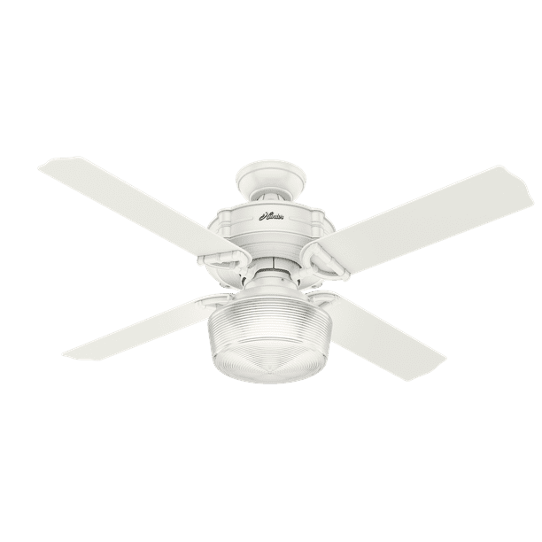 Hunter 52 Brunswick Fresh White Ceiling Fan With Light Kit And Remote Com Hunter 52 Brunswick Fresh White, Hunter Brunswick Ceiling Fan