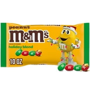 M&M's Peanut Milk Chocolate Christmas Candy - 10 oz Bag
