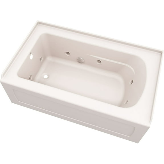 Proflo Pfw6036alskn Hillsboro 60" Three Wall Alcove Acrylic Whirlpool Tub - Off White
