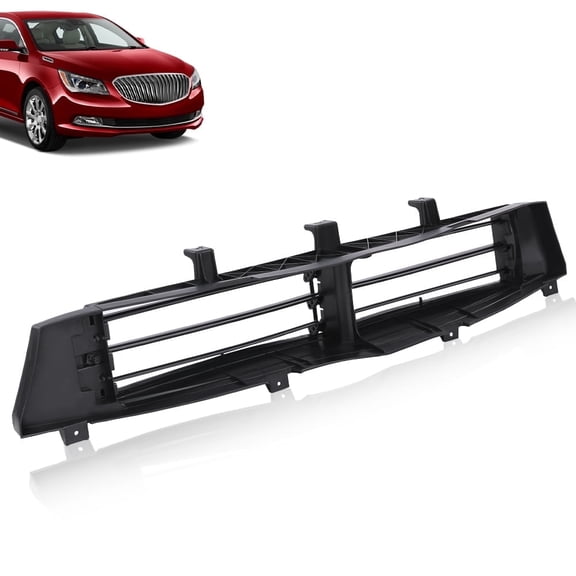 PIT66 Front Bumper Grille Grill Shutter W/o Motor Fit For Buick LaCrosse 2014-2016 Sedan