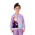 thumbnail image 2 of Chaqueta Disney Frozen Anna Girl Varsity Bomber, color morado, 5-6 años, 2 of 8
