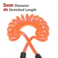 thumbnail image 2 of 1.2m/ 4ft Surfboard Leash Coiled Sup Leash Leg Rope Elastic, 2 of 7