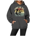 thumbnail image 2 of WEAIXIMIUNG Sweatshirts pour Femmes Grande Taille Sweat à Capuche Décontracté Col Rond Imprimé Animal Lettres Anglaises, 2 of 3