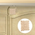 thumbnail image 3 of Apliques de madera de flores, 4 piezas, hermoso patrón de flores, decoración de jardín, muebles, apliques, uso conveniente, 3 of 8