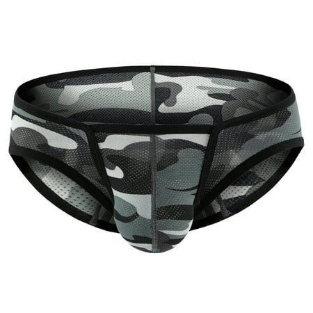 

Mrat Seamless Lingerie Womens Underwear Breathable Men s Trunks Camouflage Low Waist Breathable Three-dimensional Mesh Briefs Colorful Brief for Female