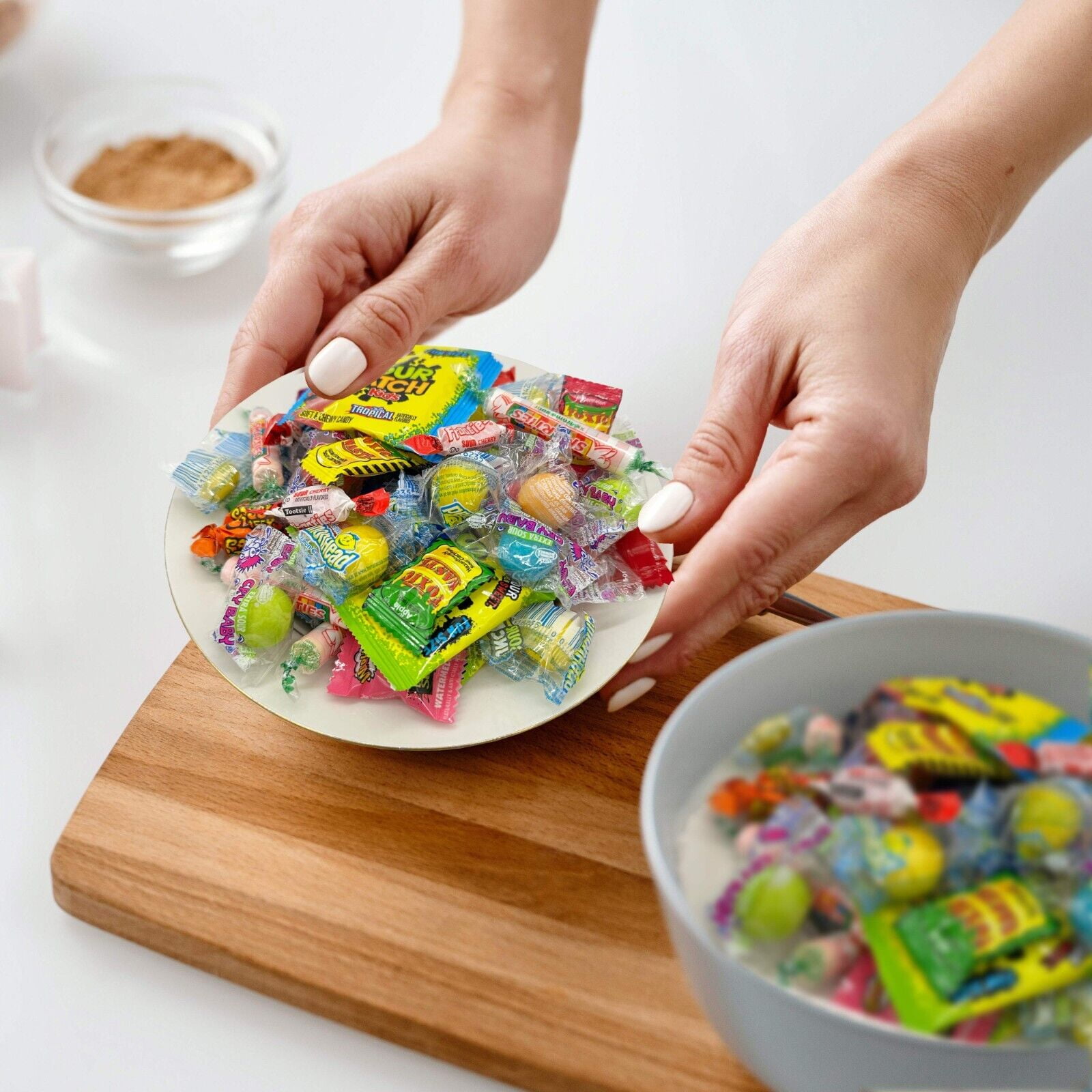 Fun Flavors Box Sour Bulk Candy 32 oz Variety Pack Party Mix Individual Wrapped Fun Size Candies