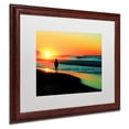 thumbnail image 4 of Trademark Fine Art "Sunrise Walking" Canvas Art by Beata Czyzowska Young, White Matte, Black Frame, 4 of 8