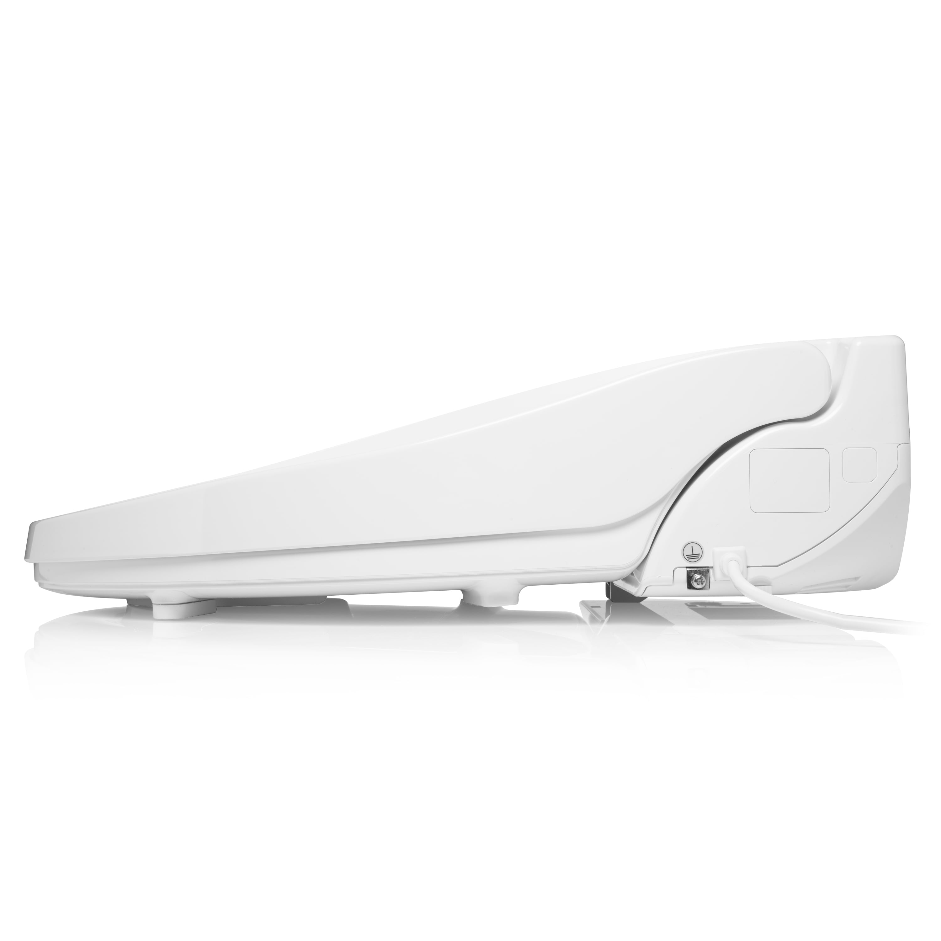 Brondell Swash Select EM417 Sidearm Bidet Seat with Warm Air Dryer, Elongated White