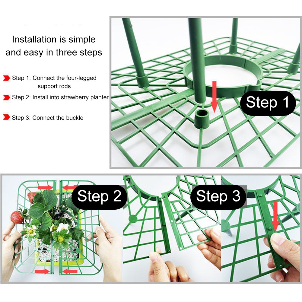 5/10Pcs Strawberry Plant-Supports With 4 Sturdy Legs Strawberry Growing Racks Protector Frame Holder Cage From Mold Rot Dirts