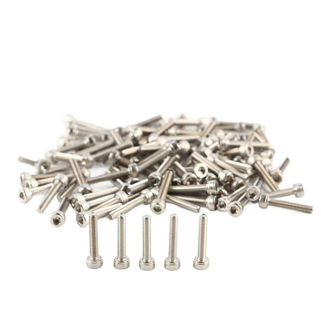 Ensemble de Vis à Tête de Capuchon, Vis de Fixation Hexagonale Filetées, Matériaux Écologiques