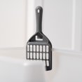 thumbnail image 4 of IRIS USA, Open-Top Cat Litter Box with Shield and Scoop, Dark Gray, 4 of 5