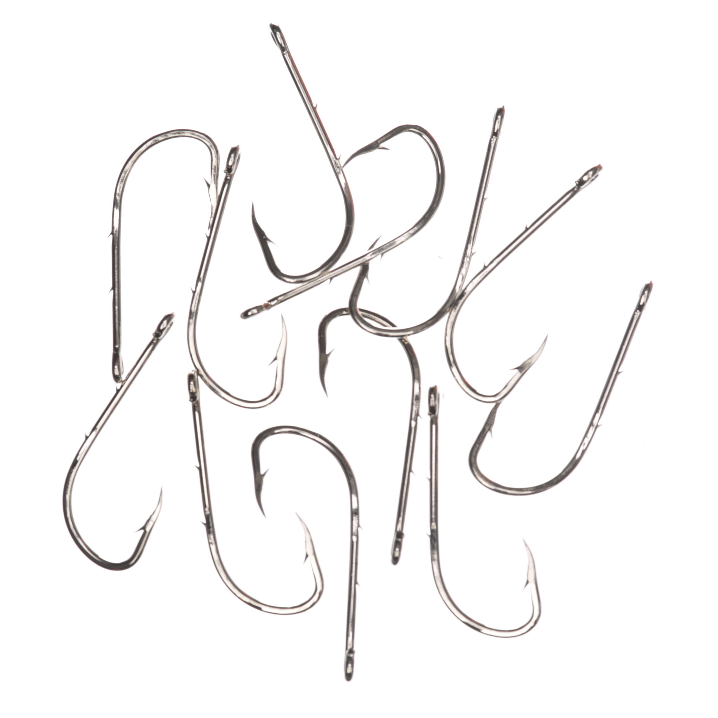 Mustad Down Eye Baitholder Hook (Nickel) - Size: 3/0 10pc