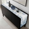 thumbnail image 5 of Eucalyptus Blue Table Runner 72 Inches Long, Farmhouse Leaves Summer Spring Kitchen Coffee Dining Table Decoration for Home Party Birthday Wedding Home Decor 14x72 Inches, 5 of 8