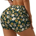 thumbnail image 2 of Naloa Bear Sunflower Biker Shorts for Women Seamless Scrunch Short Women’s Yoga Shorts for Gym Running Sport Shorts - XX-Large, 2 of 9