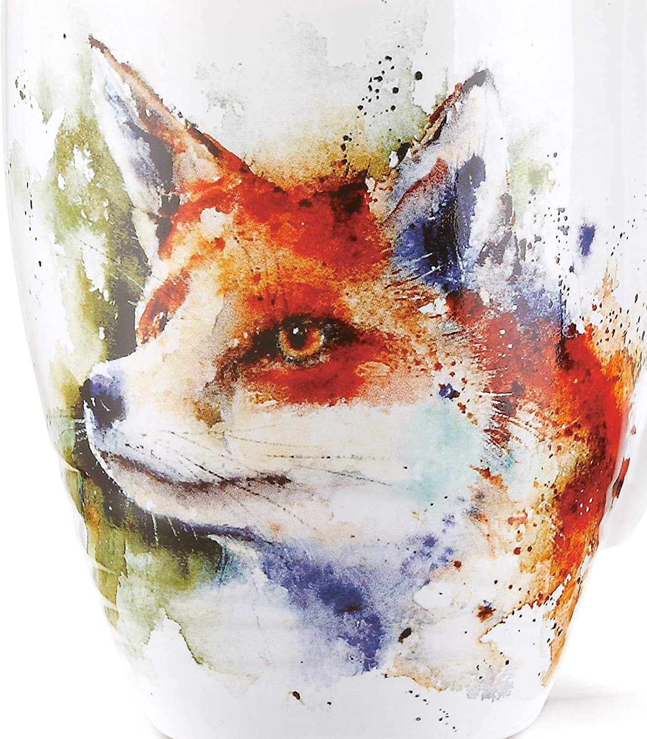 Glass Transparent Coffee Addicted Fox Mug
