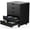 Black, variant on 5 Drawer Chest Mobile Storage Cabinets Small Wooden Dresser with Wheels Room Organization Furniture for Office Home, Rolling Vertical Organizer for Home Office