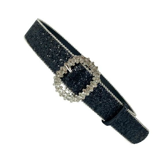 Sparkling Glitters Belt Eye Catching Evening Dress Belt for Women Theme Event