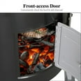 thumbnail image 5 of PHI VILLA 17-inch Vertical Charcoal Smoker Grills 2 in 1 BBQ Grill & Smoker, Black, 5 of 11