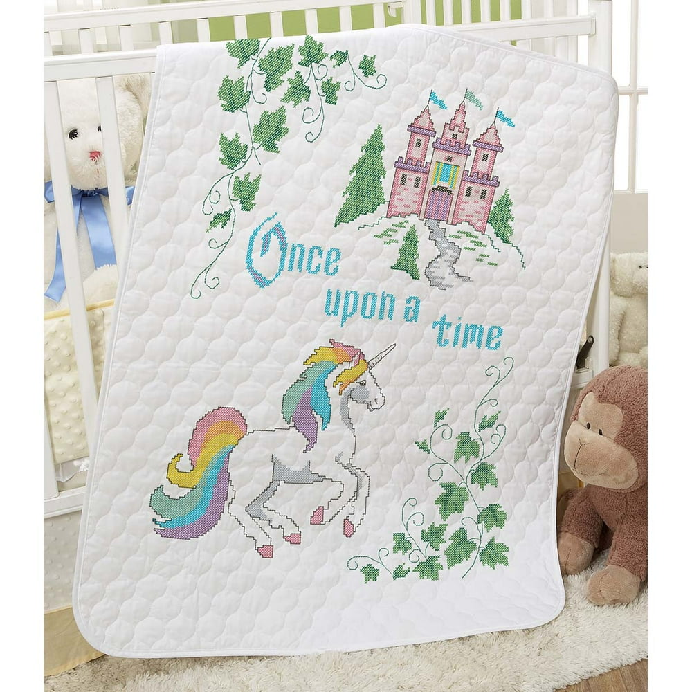 Herrschners Herrschners® PreQuilted StorytimeUnicorn Baby Quilt