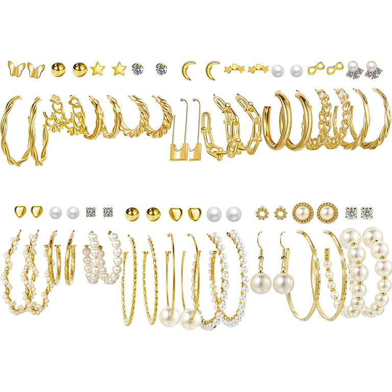 Safety Pin Hoop Hypoallergenic Earrings | Rowan Gold | Rowan Hypoallergenic Jewelry