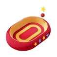 thumbnail image 2 of Tabla rascadora para gatos, almohadilla rascadora de felpa de peluche, muebles para gatos, parque de juegos interior para gatos Oval, 2 of 9
