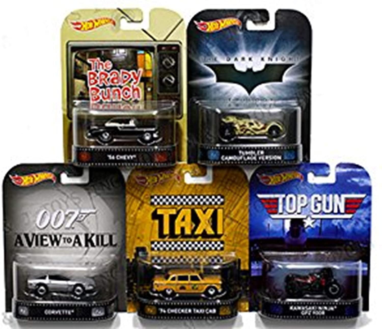 HOT WHEELS 164 RETRO ENTERTAINMENT CASE "J" ASSORTMENT 5PCS DBT77996J