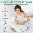 thumbnail image 5 of UTTU Cervical Pillow for Neck Strain Relief, Memory Foam Neck Pillow for Sleeping, Adjustable Orthopedic Sandwich Pillow, Contour Cooling for Side Back Stomach Sleeper, Queen(23.6"×14"×4.7"/3.9"), 5 of 11