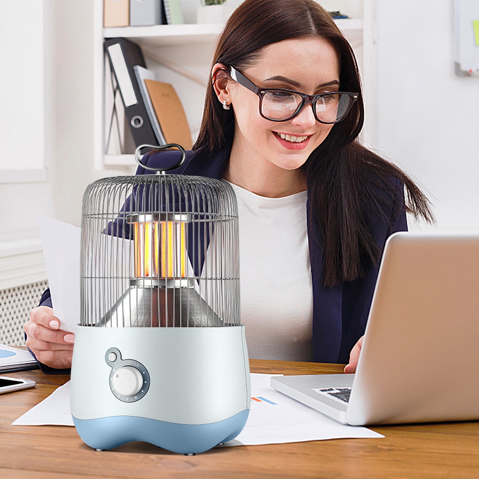 Finelylove Birdcage Electric Table Top Heater, Fan-Shape Electric Heating  Stove, 360-degree Fast Heating, Desktop Heater, Stepless Temperature  Regulation - Walmart.com