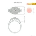 thumbnail image 4 of ANGARA Natural Diamond Engagement Ring in 14K White Gold for Women (Size-3.4mm| Color-I-J| Clarity-I1-I2) | April Birthstone, Anniversary, Jewelry Gift for Women | Natural Diamond Ring, 4 of 8