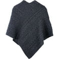 thumbnail image 6 of Aran Woollen Mills 100% Premium Soft Merino Wool Women`s Poncho Sweater Irish Cape One Size Made in Ireland, 6 of 7