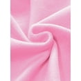 thumbnail image 5 of HULIJA Fleece-Lined Dance Leotard Solid Color Long Sleeve Ballet Gymnastics Bodysuit for Kids Girls Pink 150, 5 of 7