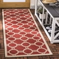 thumbnail image 2 of SAFAVIEH Outdoor CY6924-248 Courtyard Collection Red / Bone Rug, 2 of 10