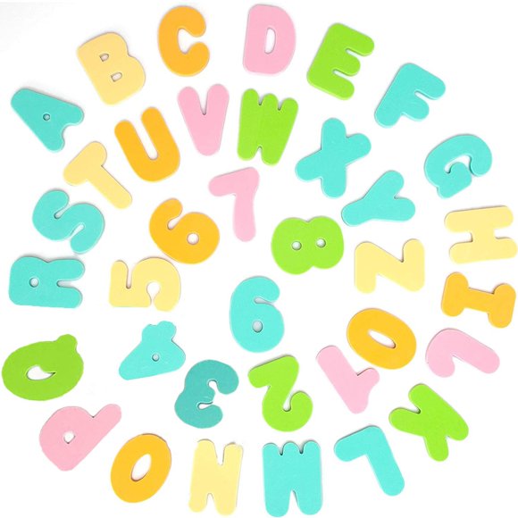 Kidstoy Toys for Ages 8-13 36pc Alphabet Letters Numbers Suction Bath Toys Preschool Daycare Spelling Basic Math Learning Travel Kids Toddlers Ages 1 2 3 4 5 6 Years Old Easter Gifts for Toddlers