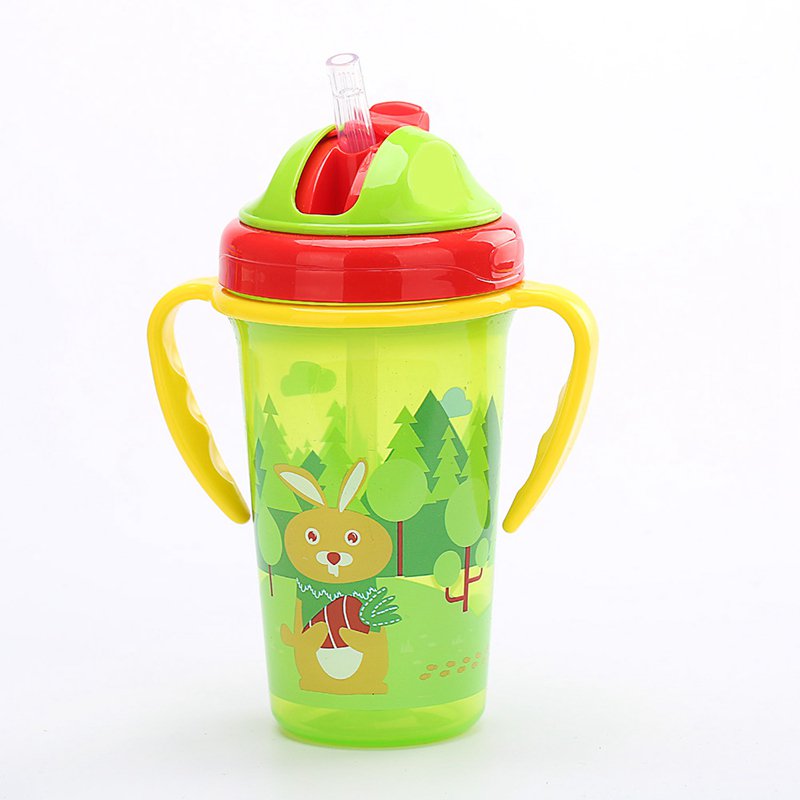 KABOER Toddler Baby Kids Drinking Water Straw Bottle Children Feeding