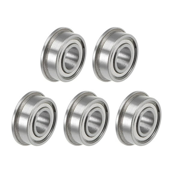MF115ZZ Flange Ball Bearing, 5x11x4mm Shielded Chrome Bearings 5pcs