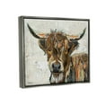thumbnail image 3 of Stupell Industries Highland Cattle Cow Collage Portrait Graphic Art Luster Gray Floating Framed Canvas Print Wall Art, Design by Traci Anderson, 3 of 6