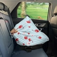 thumbnail image 7 of Renewold Highland Cow Cherry Stretchy Baby Car Seat Cover Carseat Canopy for Babies Universal Baby Breastfeeding Stroller High Chair Shopping Cart Cover, 7 of 7