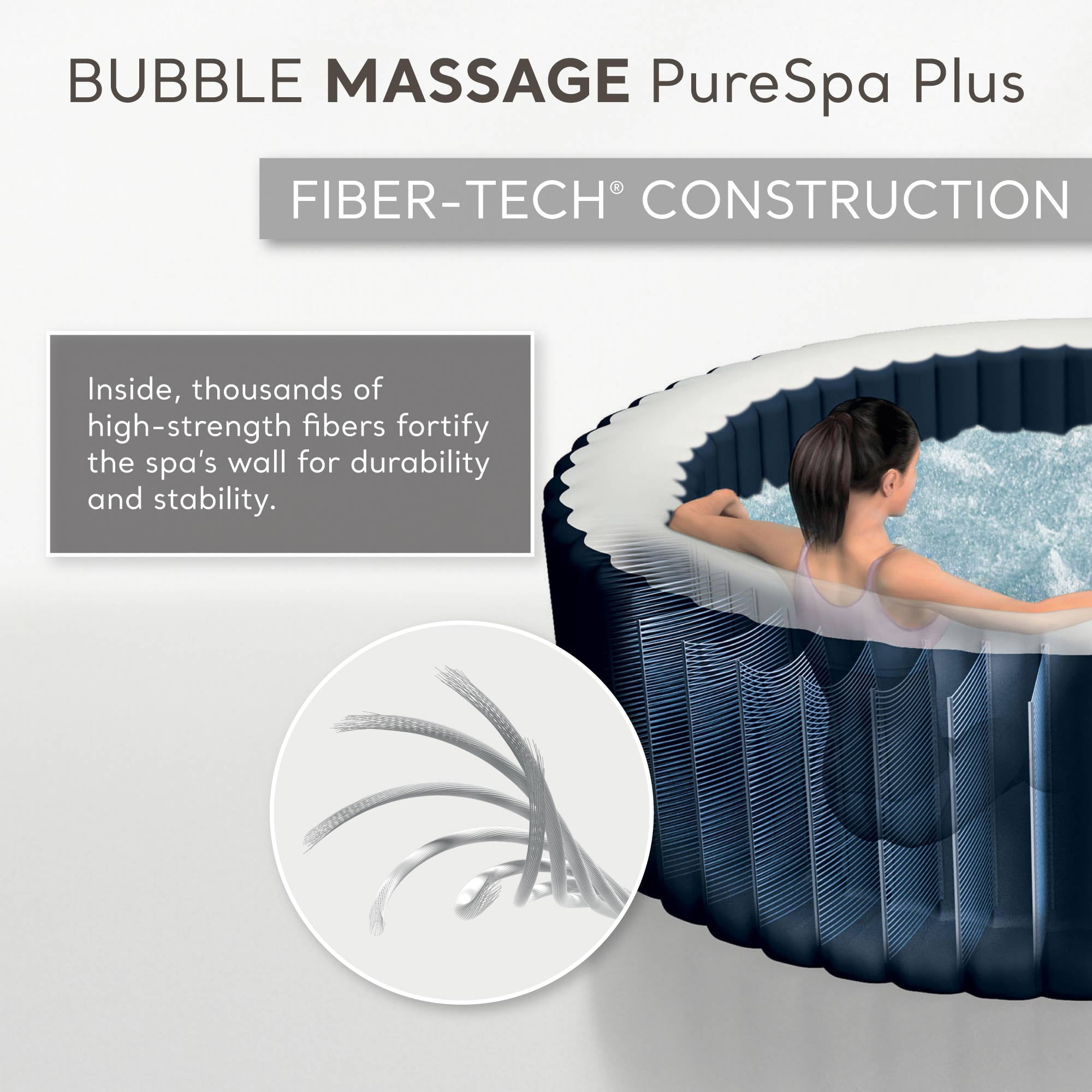 Intex Inflatable Hot Tub Bubble Jet Spa & Rechargeable Pool Vacuum Cleaner