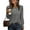 #942 Gray, variant on Felirenzacia Women’s Crew Neck Long Sleeve Shirts Loose Fit Casual Tops, Button Down Tunic Blouses, Fashion Fall Clothing