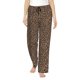 thumbnail image 1 of Fotbe Brown Leopard Pantalones de Pijama para Mujer, Pantalones de Dormir, Pantalones Pj con Cordón y Bolsillos-Small, 1 of 6