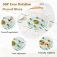 thumbnail image 4 of Sumdeal Double Layer Rotating Glass Tabletop - 30" Tempered Glass, 360° Swivel, Modern Clear Glass Turntable for Dining Room, Living Room, and Home Office,Golden, 4 of 9